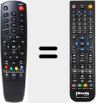 Ersatzfernbedienung für S 1000 HD-IRCI
