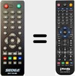 Replacement remote control for SNT-750HD