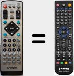 Replacement remote control for DVPMX650