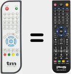 Ersatzfernbedienung f&uuml;r TME001