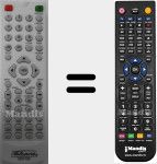 Replacement remote control for KDV102