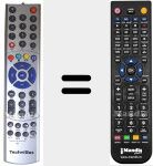 Ersatzfernbedienung für 2530235000100