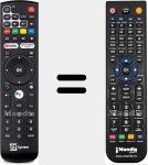 Replacement remote control for UPT24K