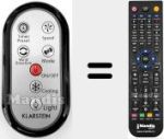Replacement remote control for RA0A7V1.0 (1173000966)