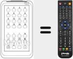 Replacement remote control for INFRARED 16 FACH