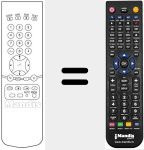 Replacement remote control for 5652 18 07