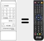 Replacement remote control for 596618-6