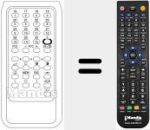 Replacement remote control for 65 015 214