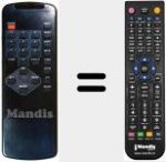 Replacement remote control for F SAT 6B