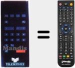 Replacement remote control for CABLE TV