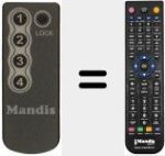 Replacement remote control for CAM REMOTE