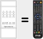Replacement remote control for REMOTE CONTROL UNIT 12P