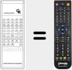 Ersatzfernbedienung für CONTROLO REMOTO CR