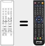 Replacement remote control for DTV 1 DIGITAL