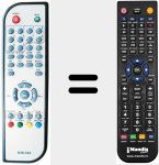 Replacement remote control for DVB-T03