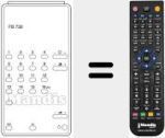 Replacement remote control for FB 732