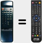 Replacement remote control for F SAT 4