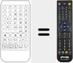 Replacement remote control for FULL DIGITAL 6500 ST