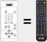 Replacement remote control for IN VIDEO