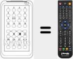 Replacement remote control for IR 99 CH / 16 PR