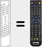 Replacement remote control for RC 3001