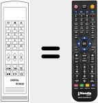 Replacement remote control for RC 5420