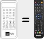 Ersatzfernbedienung f&uuml;r RC 80