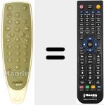 Replacement remote control for RCT 315