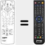 Replacement remote control for RCV 300