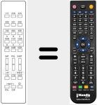 Replacement remote control for SAT