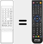 Replacement remote control for TC 25072