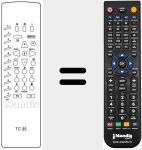 Ersatzfernbedienung f&uuml;r TC 35