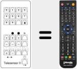 Replacement remote control for TELESENSOR II
