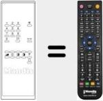 Replacement remote control for TM 20 A