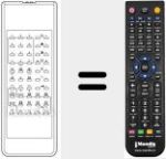 Replacement remote control for TPG 703