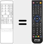 Replacement remote control for TVC OSD