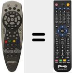 Replacement remote control for URC-60010-00