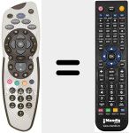 Ersatzfernbedienung f&uuml;r URC 1655-00R00