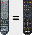 Replacement remote control for VISIONARYLT1910DVD