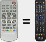 Replacement remote control for REMCON586