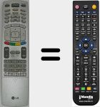 Replacement remote control for 6710T00017N