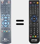 Replacement remote control for AKB73095401
