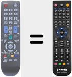 Replacement remote control for BN59-00888A