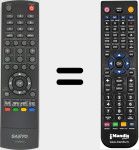 Replacement remote control for CS-90283U