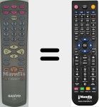 Replacement remote control for FXWE