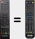 Replacement remote control for TKS65SM01