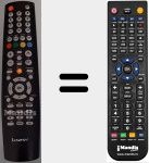 Replacement remote control for LED DTV1526 H