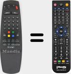 Replacement remote control for MV-PR3780T