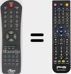 Replacement remote control for MV-RH2930D