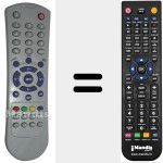 Replacement remote control for TM3702 (631020001531-1)